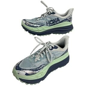 Hoka One One Womens Stinson 7 1141531 DTH Blue Running Shoes Sneakers Size 7.5 B